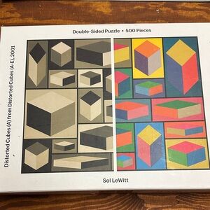 Double-Sided Puzzle - 500 Pieces - Black and Multicolor